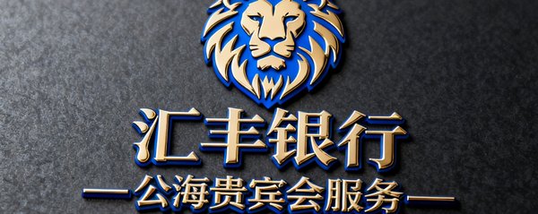 汇丰银行品牌标识，代表公海贵宾会服务的金融行业合作客户